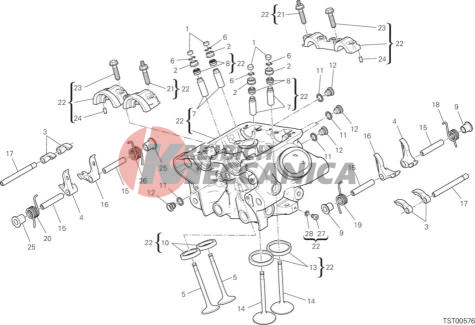 VERTICAL CYLINDER HEAD - VALVES