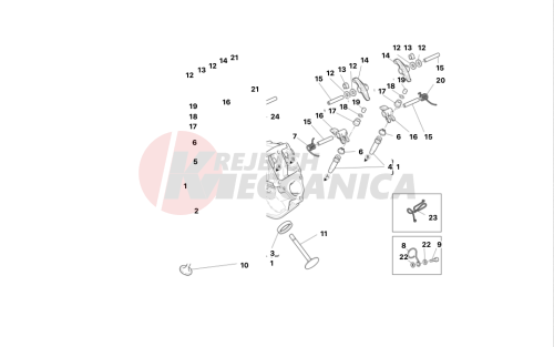 Vertical cylinder head