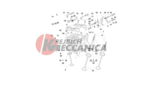 Vertical cylinder head