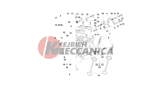 Vertical cylinder head