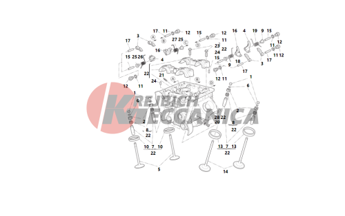 Vertical cylinder head