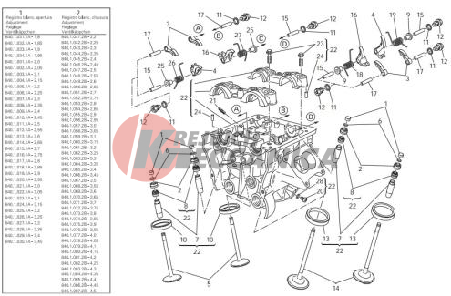 Vertical cylinder head