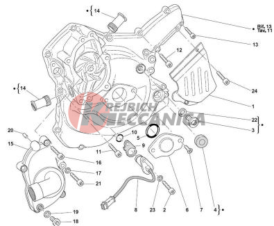 WATER PUMP - ALTERNATOR COVER 2