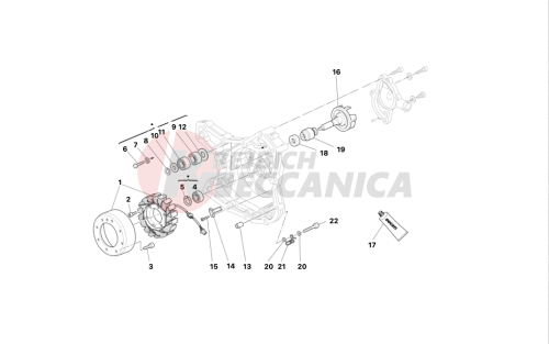 WATER PUMP - ALTERNATOR COVER