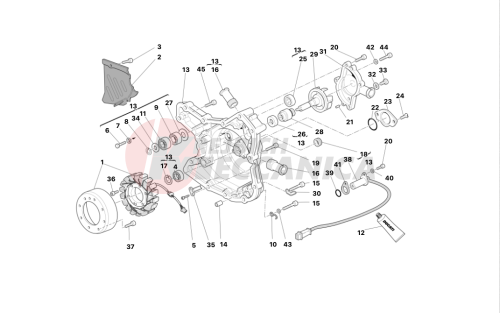 WATER PUMP - ALTERNATOR COVER