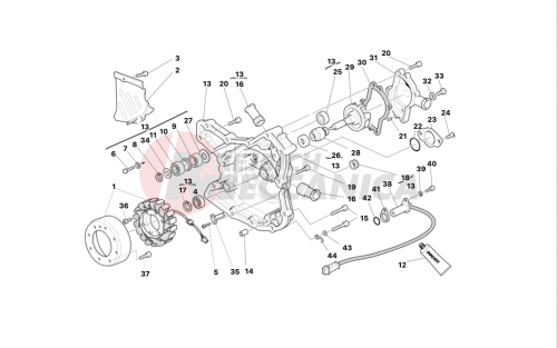 WATER PUMP - ALTERNATOR COVER