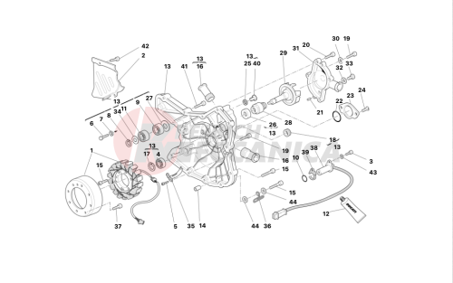 WATER PUMP - ALTERNATOR COVER