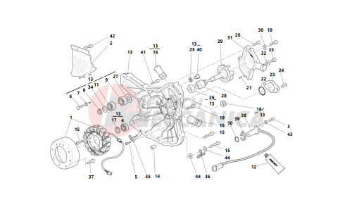 WATER PUMP - ALTERNATOR COVER