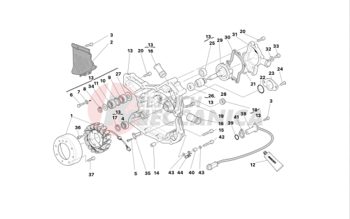 WATER PUMP - ALTERNATOR COVER