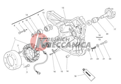 WATER PUMP-ALTR-SIDE CRNKCSE COVER 2