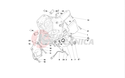 WATER PUMP-ALTR-SIDE CRNKCSE COVER