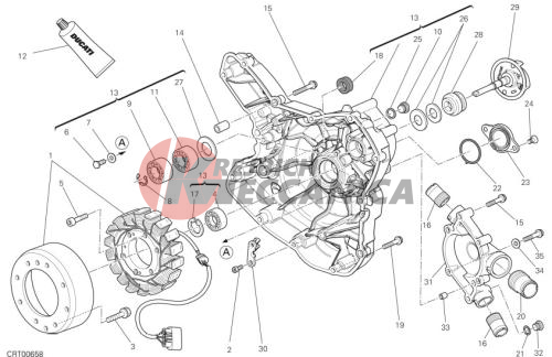 WATER PUMP-ALTR-SIDE CRNKCSE COVER