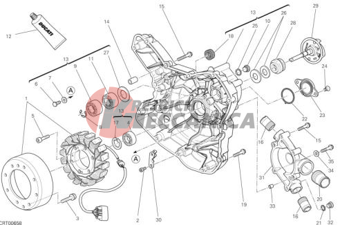 WATER PUMP-ALTR-SIDE CRNKCSE COVER