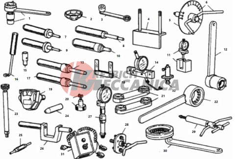 WORKSHOP SERVICE TOOLS, ENGINE