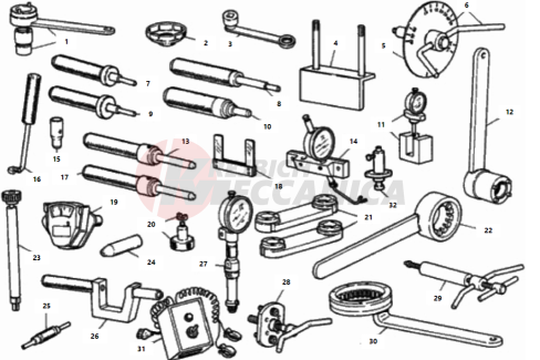 WORKSHOP SERVICE TOOLS, ENGINE