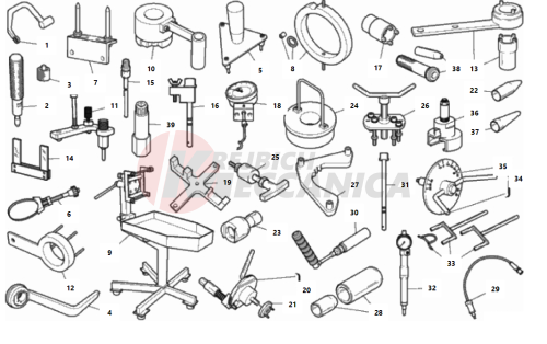 WORKSHOP SERVICE TOOLS, ENGINE