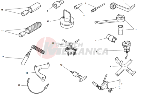 WORKSHOP SERVICE TOOLS, ENGINE 2