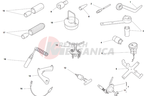 WORKSHOP SERVICE TOOLS, ENGINE 2