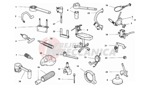 WORKSHOP SERVICE TOOLS, ENGINE