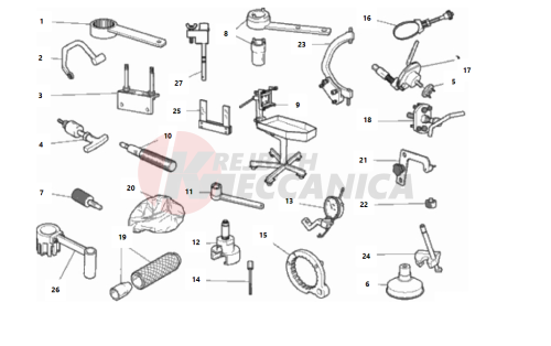 WORKSHOP SERVICE TOOLS, ENGINE