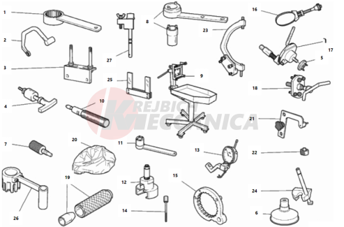 WORKSHOP SERVICE TOOLS, ENGINE