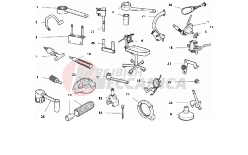 WORKSHOP SERVICE TOOLS, ENGINE