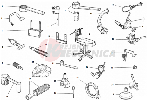 WORKSHOP SERVICE TOOLS, ENGINE