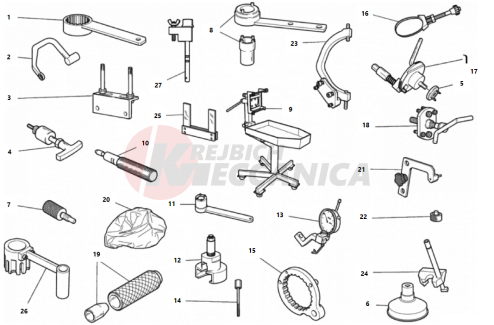 WORKSHOP SERVICE TOOLS, ENGINE