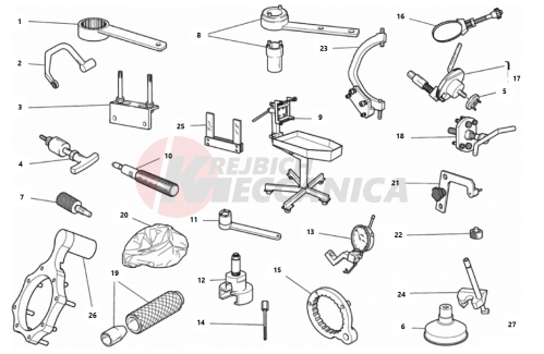 WORKSHOP SERVICE TOOLS, ENGINE