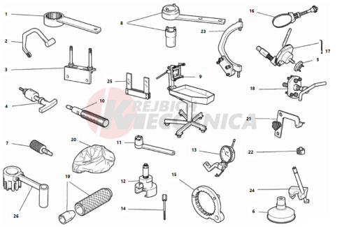 WORKSHOP SERVICE TOOLS, ENGINE