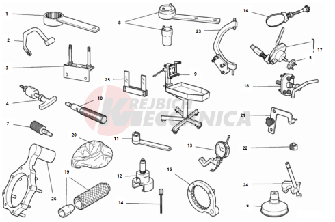 WORKSHOP SERVICE TOOLS, ENGINE