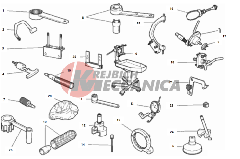WORKSHOP SERVICE TOOLS, ENGINE