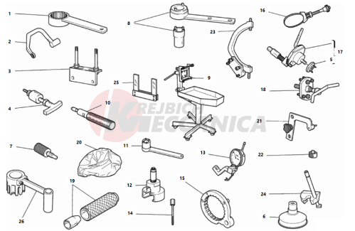 WORKSHOP SERVICE TOOLS, ENGINE