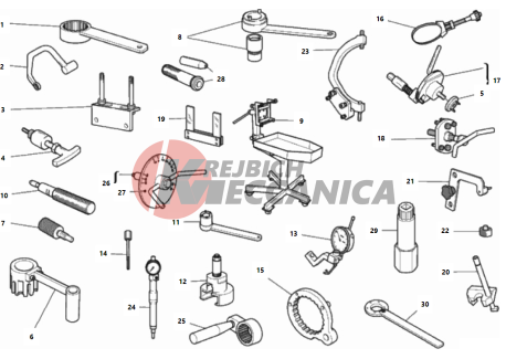 WORKSHOP SERVICE TOOLS, ENGINE