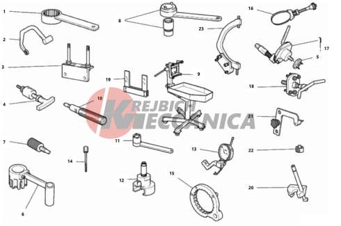 WORKSHOP SERVICE TOOLS, ENGINE