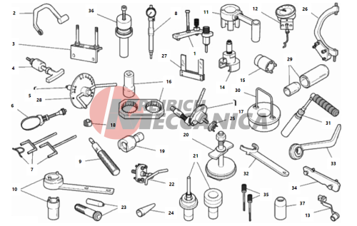 WORKSHOP SERVICE TOOLS, ENGINE