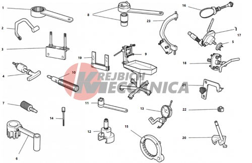 WORKSHOP SERVICE TOOLS, ENGINE