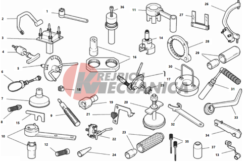 WORKSHOP SERVICE TOOLS, ENGINE