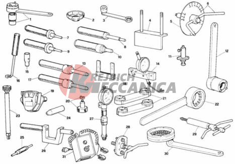 WORKSHOP SERVICE TOOLS, ENGINE