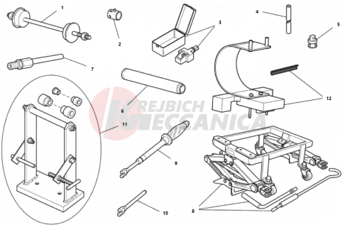 WORKSHOP SERVICE TOOLS, FRAME