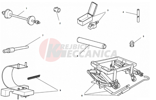 WORKSHOP SERVICE TOOLS, FRAME