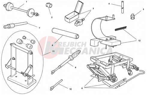 WORKSHOP SERVICE TOOLS, FRAME