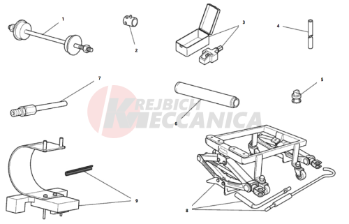 WORKSHOP SERVICE TOOLS, FRAME