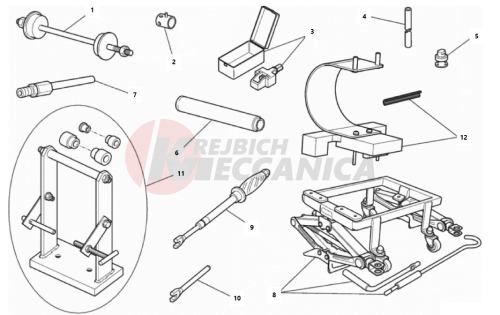 WORKSHOP SERVICE TOOLS, FRAME