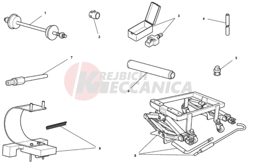 WORKSHOP SERVICE TOOLS, FRAME