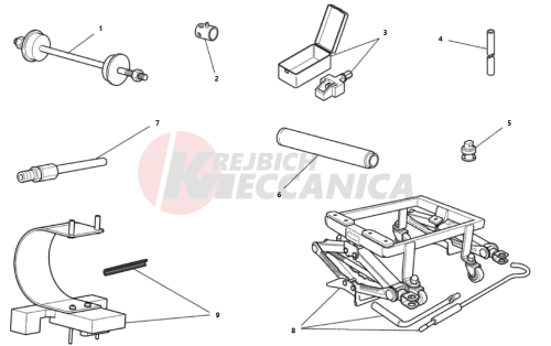 WORKSHOP SERVICE TOOLS, FRAME