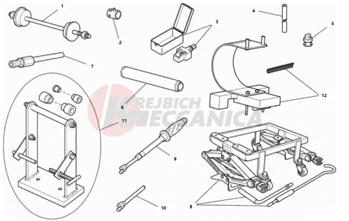 WORKSHOP SERVICE TOOLS, FRAME