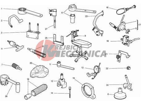 WORKSHOP SERVICE TOOLS, ENGINE