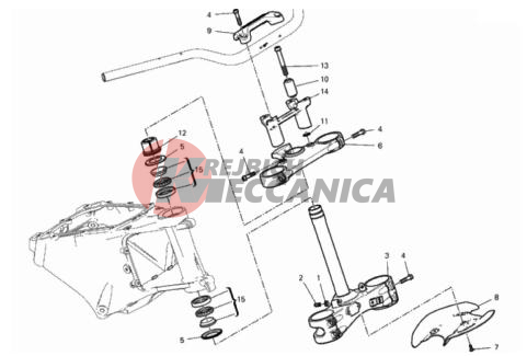 STEERING HEAD BASE ASSEMBLY