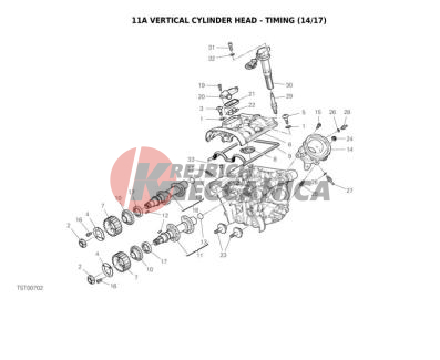 VERTICAL CYLINDER HEAD - TIMING